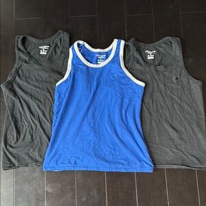 Champion Men’s S  Blue and Black Tank Tops!